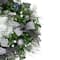 24" Houndstooth & White Berries Artificial Christmas Wreath
